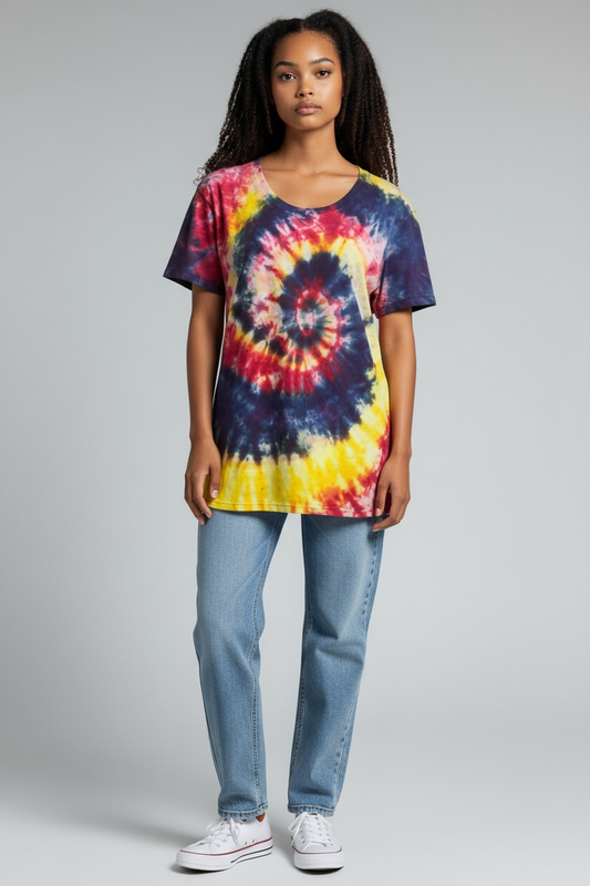Ladies spiral tie dye