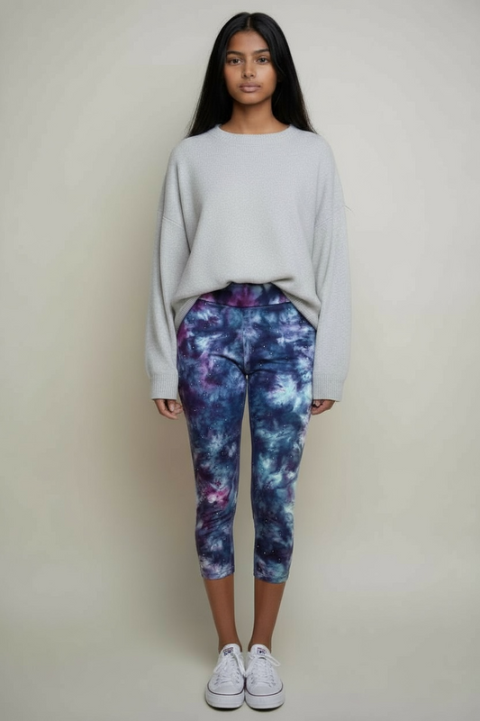 Ladies tie dye capris