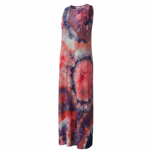 Tie dye full length sundress