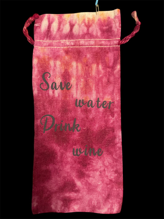 Drawstring wine bag