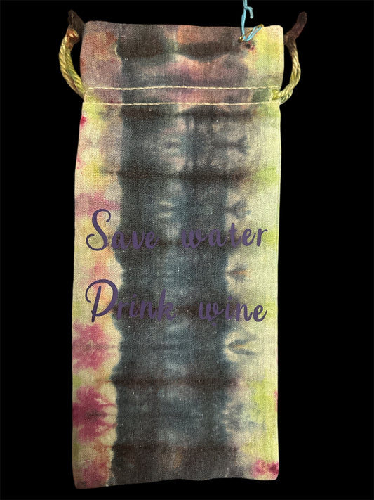 Drawstring wine bag