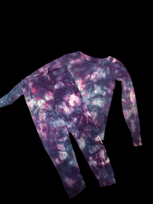 2 piece tie dye pj’s