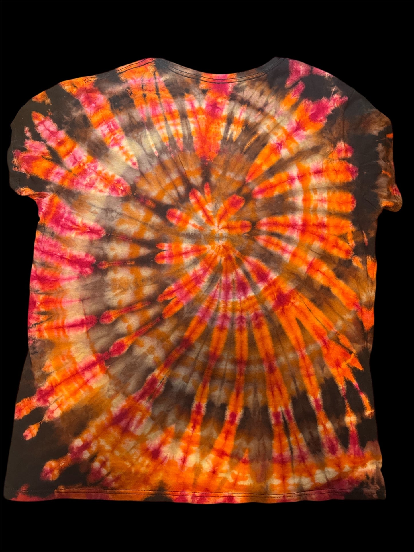Ladies scoop neck Halloween tie dye 2X