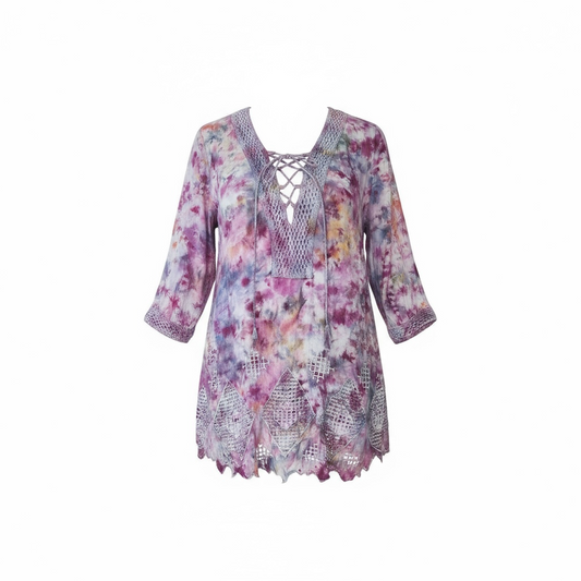 Fun pastel tie dye top