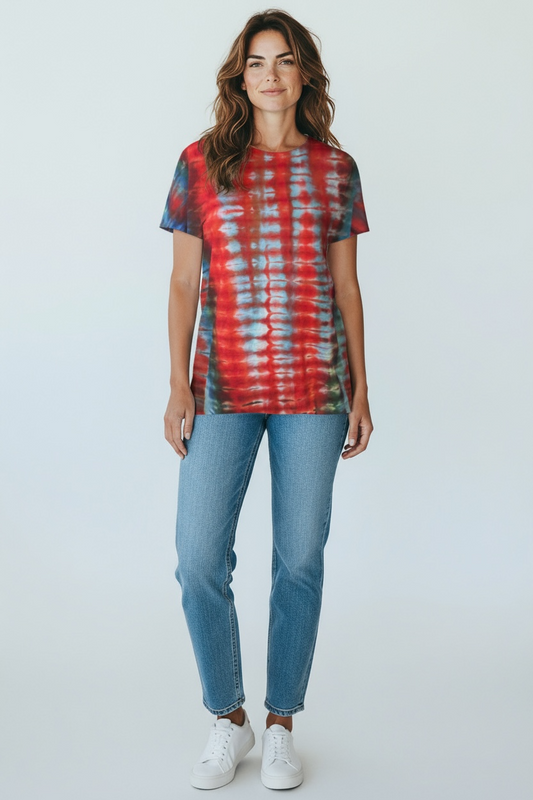 Fun wig wag tie dye tee