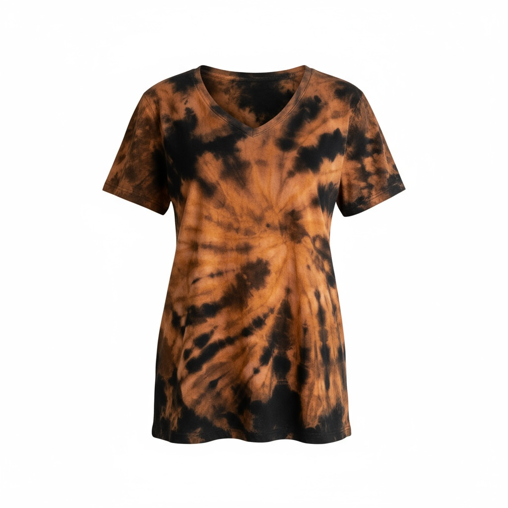 Ladies cut reverse dyed top