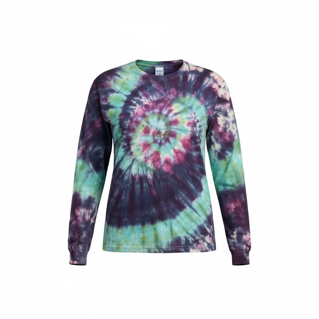 Long sleeved tie dye