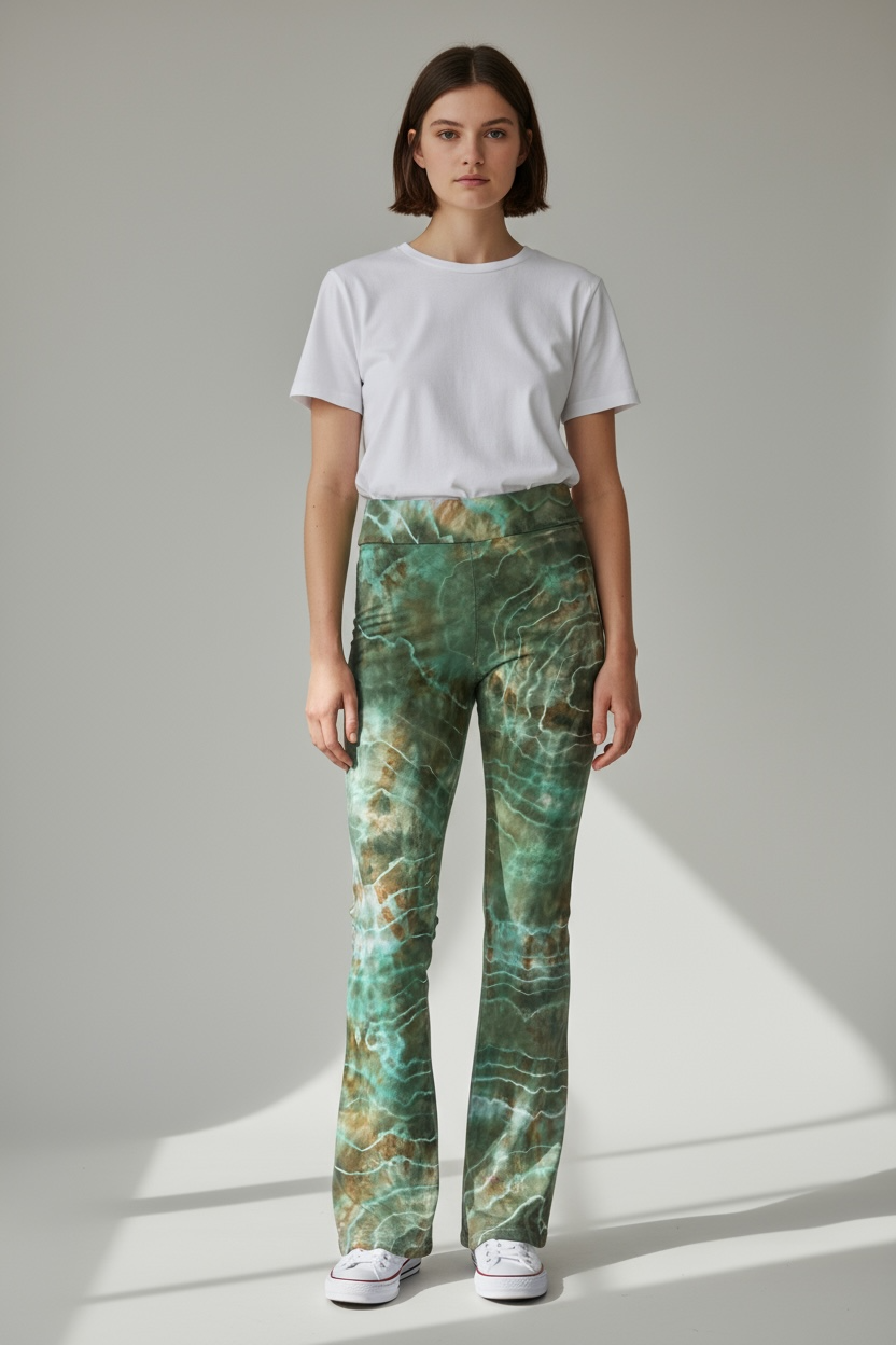 Ladies tie dye yoga pants