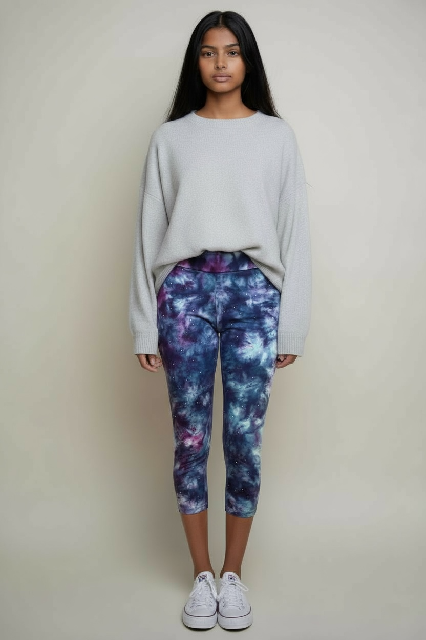 Ladies tie dye capris